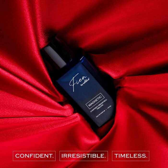 Fien Magnetic Perfume for Men | Aquatic Fragrance | 12 Hrs Long Lasting Eau De Parfum with Mandarin, Cocoa, Vanilla | Fien by mCaffeine Solid Perfume for Men | Long lasting Premium & Luxurious Perfume for Every Occasion - 100ml - Image 3