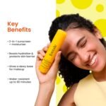 Foxtale SPF 70 Niacinamide Dewy Sunscreen with PA++++ For Dewy Sun Protection|Prevents Tan|Lightenweight, Non Greasy, No White Cast|Anti-Tan Formula|For Men & Women|For all skin type,50 Ml - Image 2