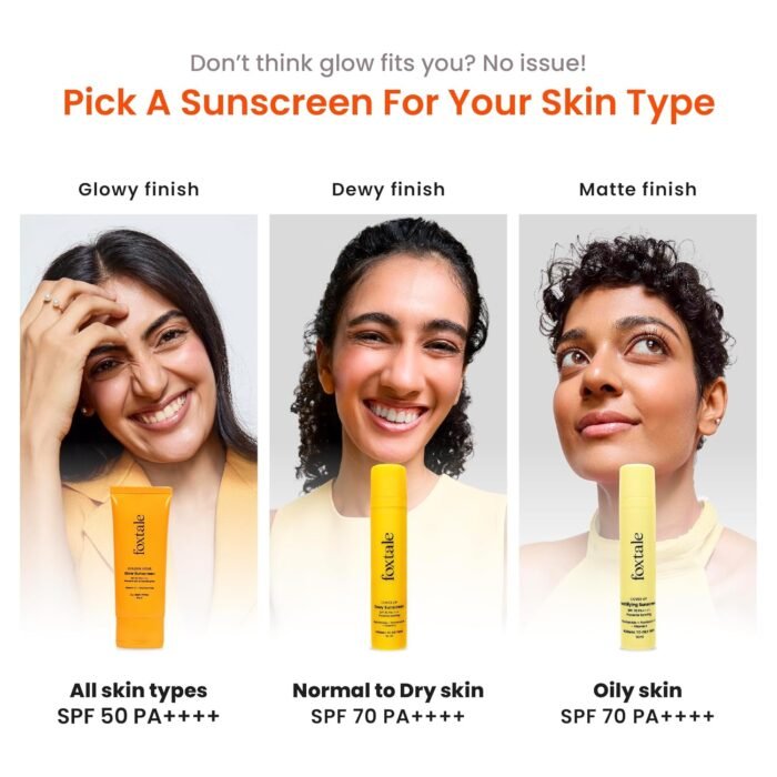 Foxtale SPF 70 Niacinamide Dewy Sunscreen with PA++++ For Dewy Sun Protection|Prevents Tan|Lightenweight, Non Greasy, No White Cast|Anti-Tan Formula|For Men & Women|For all skin type,50 Ml - Image 5