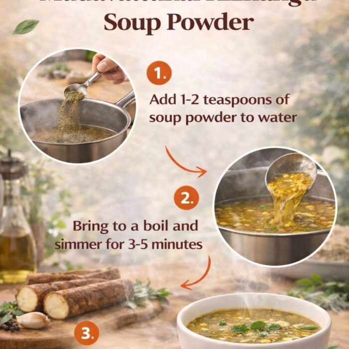 Genius Herbs Mudavattukkal Kizhangu Soup Powder, Veg Goat Leg Root Pre Mix Soup Powder 50G, Supports Joint & Strengthen Bones (Pack Of 2) - Image 5