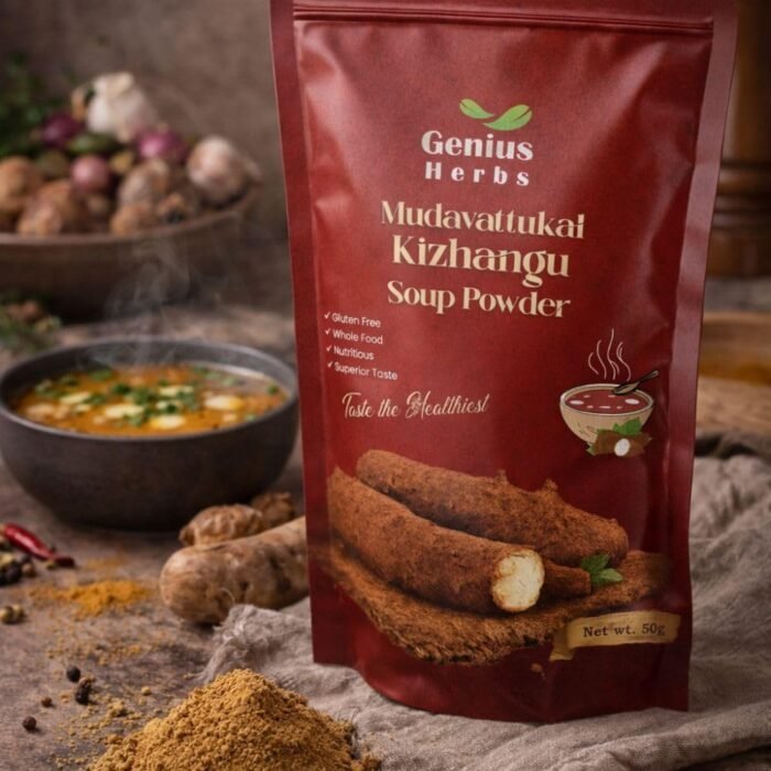 Genius Herbs Mudavattukkal Kizhangu Soup Powder, Veg Goat Leg Root Pre Mix Soup Powder 50G, Supports Joint & Strengthen Bones (Pack Of 2) - Image 6