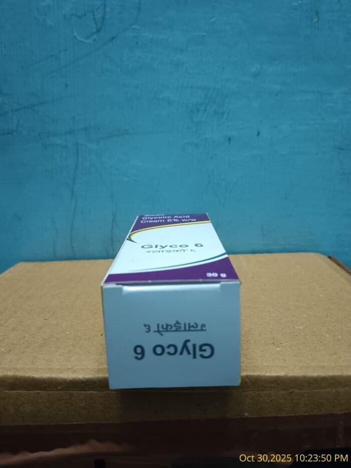 Glyco 6 Glycolic Acid Cream 30gm For Dry Skin, Acne & Hyperpigmentation pack of 1 - Image 6