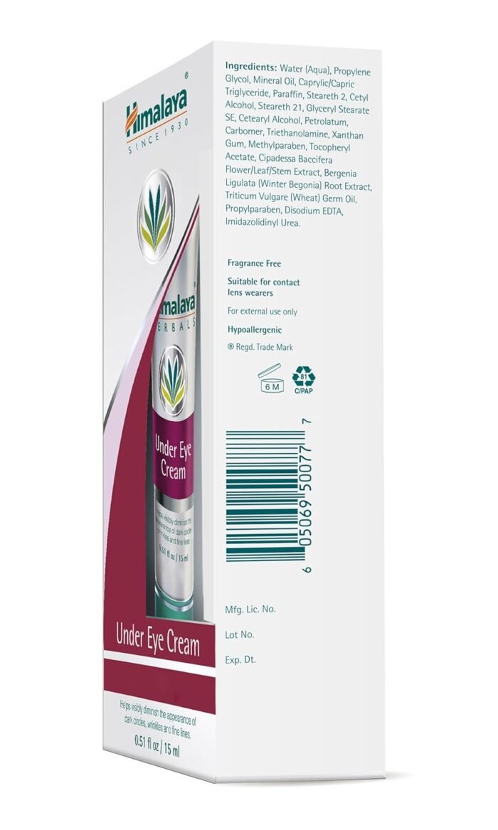 Himalaya Herbals Under Eye Cream, 15ml - Image 3