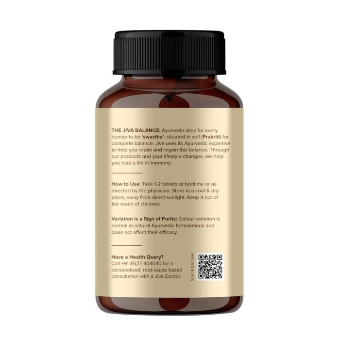 Jiva Ayurveda Sleep Well Plus 120 Tablets | Ayurvedic Sleeping Tablets for Deep Sleep | Tagara-Based Sleep Supplement for Men & Women | Non-Habit Forming & Chemical-Free - Image 2