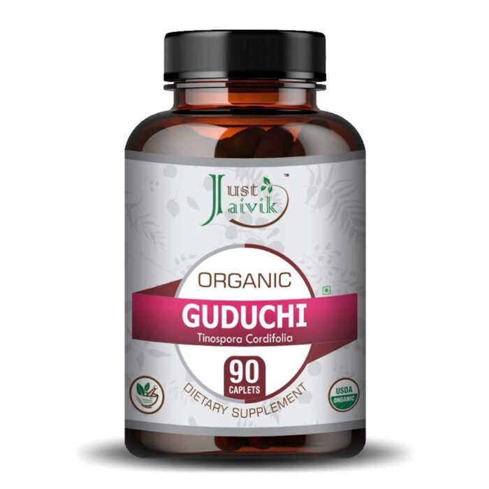 Just Jaivik Organic Guduchi - Giloy Tablets for Immunity Wellness and Supports Overall Health (750mg - 90 Caplets) - Image 2
