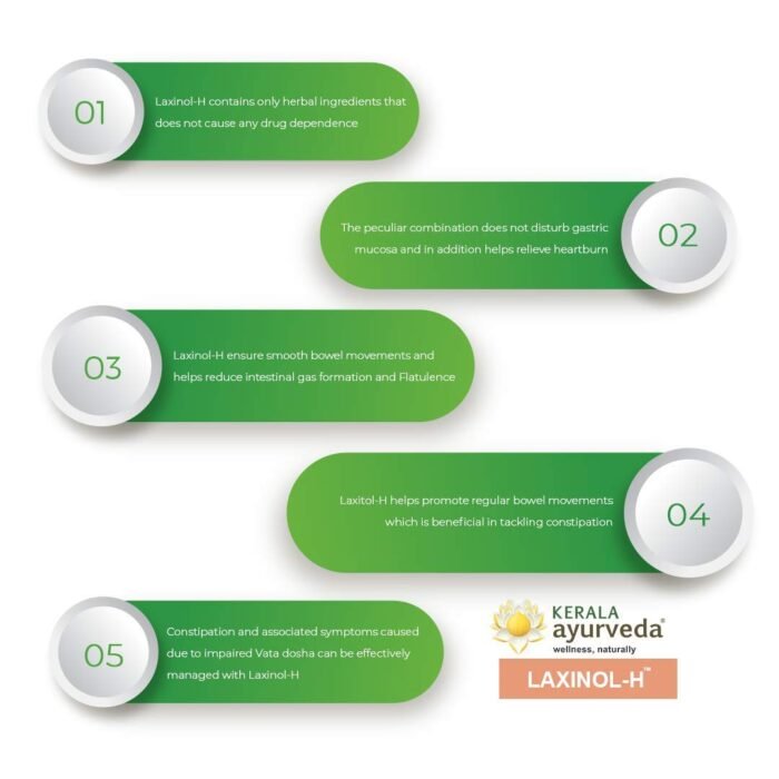 KERALA ayurveda Laxinol-H Capsule - 100 Count - Image 5