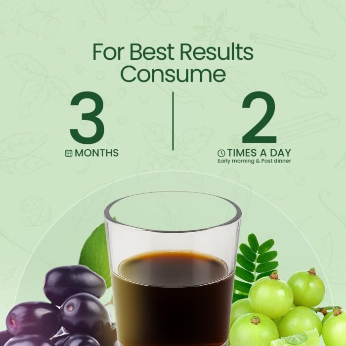 KRISHNA'S HERBAL & AYURVEDA Diabic Care Juice - 500 Ml | Blend Of 11 Herbs Methi, Amla, Karela, Jamun, Kutki, Guduchi & 5 Other Herbs To Manage Sugar Levels | Made In India - Image 7