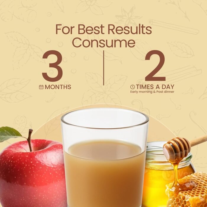 KRISHNA's HERBAL & AYURVEDA Cholesterol Care Juice - 500 Ml | Contains Honey With Apple Cider Ginger Garlic, Sugar Free, Health Drink - Image 7