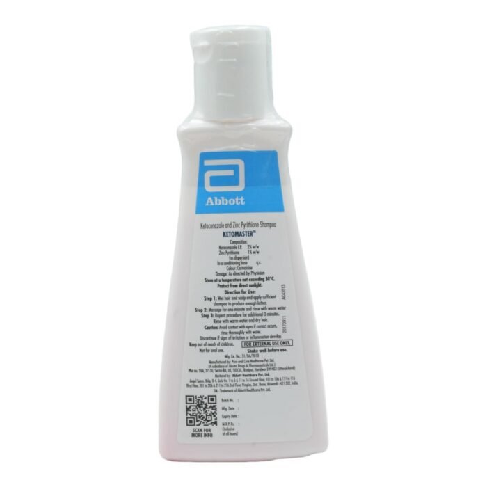 Ketomaster - Bottle of 100ml Shampoo with Ketoconazole and Zinc Pyrithione - Image 2