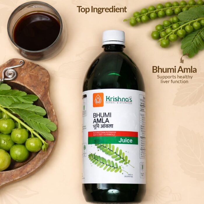 Krishna's Bhumi Amla Juice - 500 ml Natural liver detoxifier | Strengthens the digestive system | Sugar free Juice with No Added Color or Flavour - Image 3