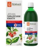 KRISHNA'S HERBAL & AYURVEDA Jeevan Sanjeevani Kwath - 500 ml | Enriched with Aloe Vera, Amla, Giloy, Tulsi, Ashwagandha, and 4 more herbs || Natural Immunity Booster