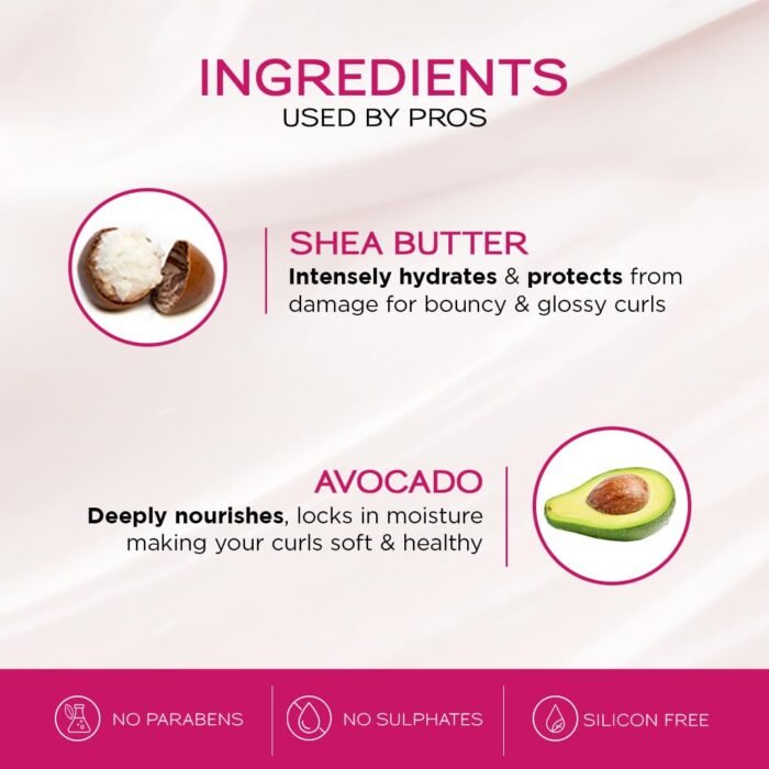 Livon Style Pro Curl Cream for curly, coily & wavy hair | | Curl defining cream for Intense Hydration & Nourishment | Leave in cream with Shea Butter & Avocado | 100ml - Image 4