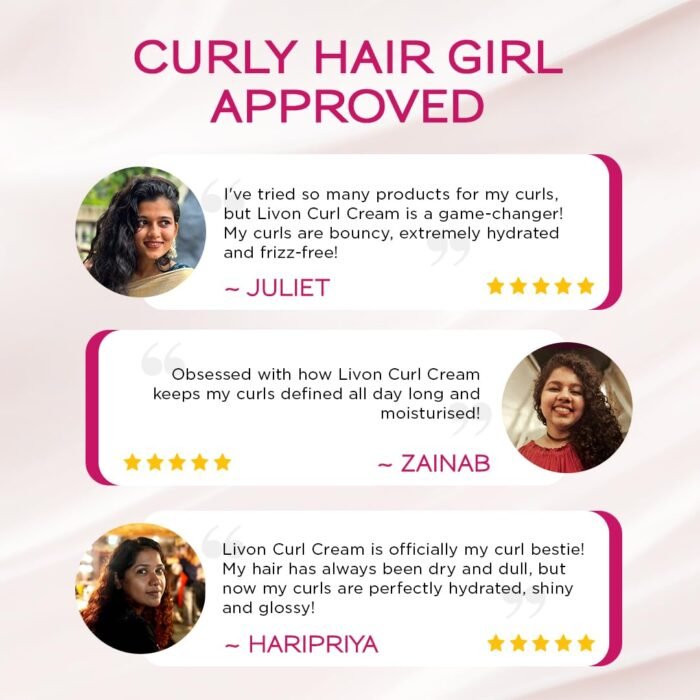 Livon Style Pro Curl Cream for curly, coily & wavy hair | | Curl defining cream for Intense Hydration & Nourishment | Leave in cream with Shea Butter & Avocado | 100ml - Image 7