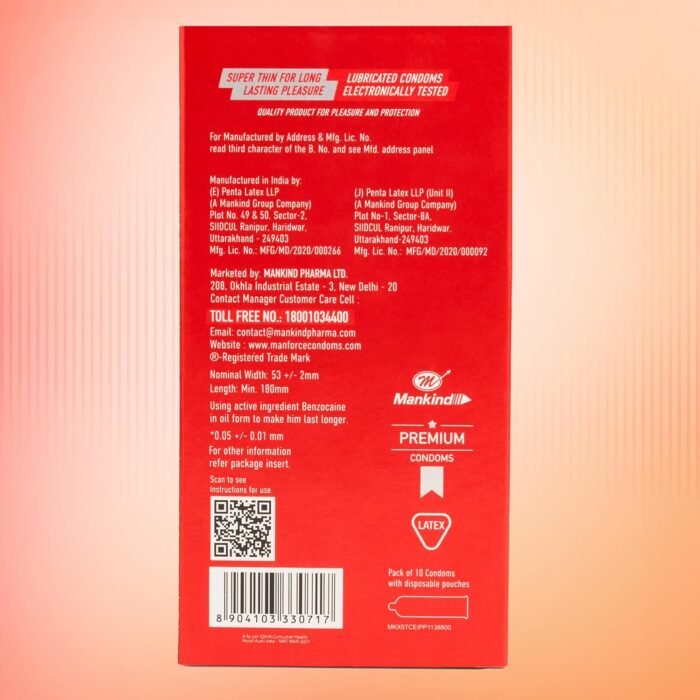 Manforce Litchi Flavoured Extra Dotted Condoms for Men | 20 pcs | Lubricated Latex Condoms For Her Enhanced Pleasure | India’s No. 1* Condom Brand for Safe Sex - Image 6