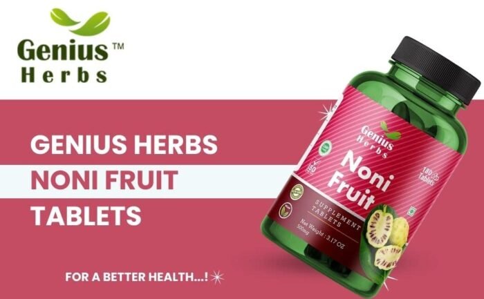 Genius Herbs Noni Fruit Tablets 700 mg - Best Immune Booster - Full of Antioxidants - Pure Noni Fruit Capsule - Image 4