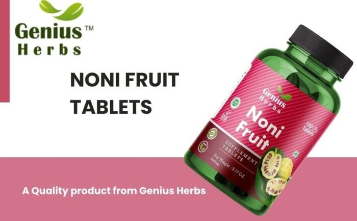 Genius Herbs Noni Fruit Tablets 700 mg - Best Immune Booster - Full of Antioxidants - Pure Noni Fruit Capsule - Image 5