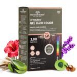 SACRED HERBS Ammonia & PPD Free Natural Organic Gel Hair Color for Men & Women | pH Neutral | Long Lasting Color with 100% Grey Coverage 160ml+20gm (180ml)