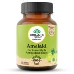 A TATA Product - Organic India Amalaki - 60 Veg Capsules, Natural Vitamin C & Antioxidants, Boosts Immune Response, Detoxify & Rejuvenate Digestive System, Reduce Acidity, GMP & NPOP Certified Organic