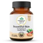 A TATA Product - Organic India Beautiful Skin Capsules - 60 Veg Caps, For Healthy, Radiant & Glow, Helps Rejuvenate Skin & Naturally Purify The Blood, GMP & NPOP Certified Organic