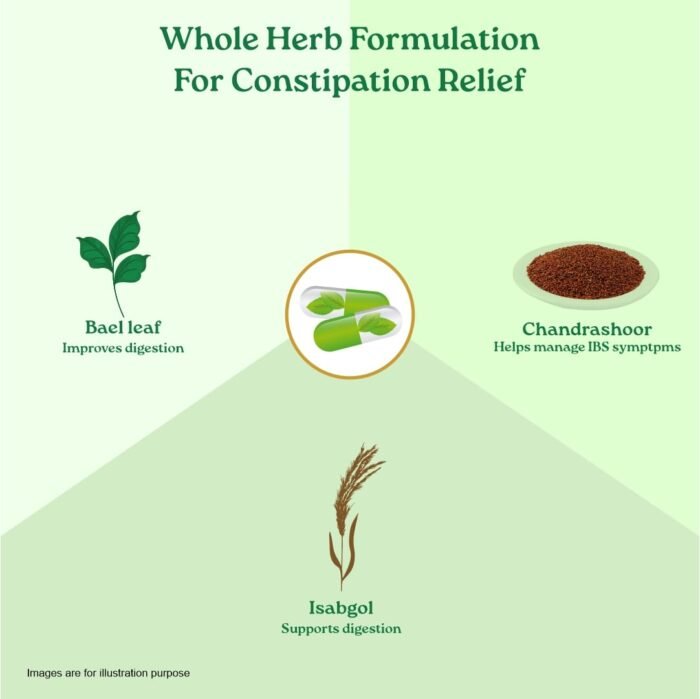 A TATA Product - Organic India Bowelcare - 60 Veg Capsules, Helps Relieve Constipation, Hyperacidity & IBS, Clean & Lubricate Bowel, Normalizes Digestion & Elimination, GMP & NPOP Certified Organic - Image 6