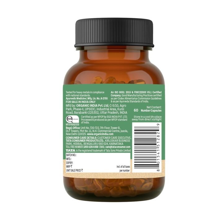 A TATA Product - Organic India Neem Blood Purifier - 60 Veg Capsules, Natural Blood Purifier, Plant-Based Anti-Bacterial, Anti-Viral, With Immunity Boosting Properties, GMP & NPOP Certified Organic - Image 8