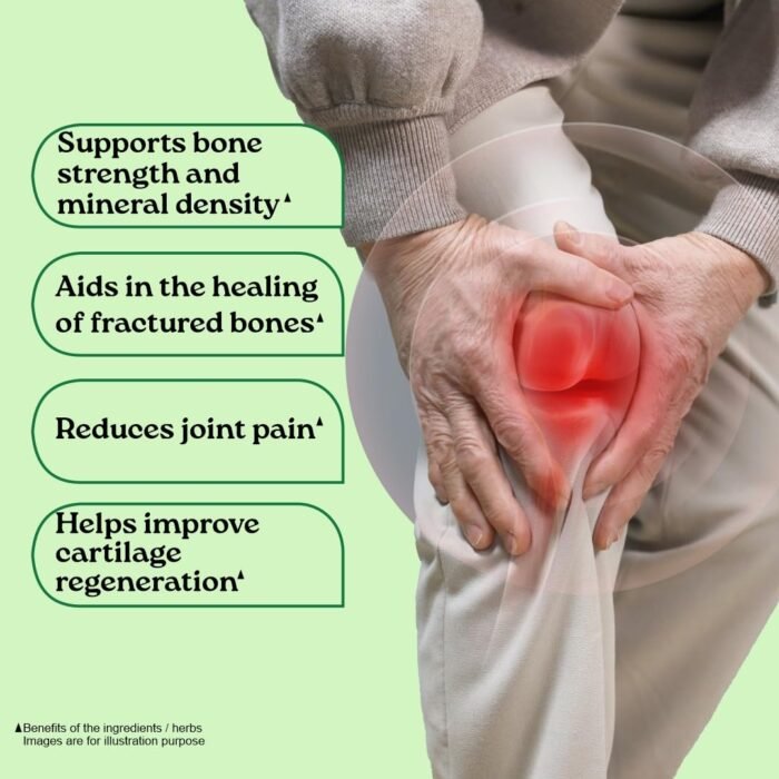 A TATA Product - Organic India Osteoseal 60 Capsule - Bio-available Calcium, Phosphorus & Amino Acids, Helps Increase Bone Mineral Density, Healthy Bone & Teeth GMP & NPOP Certified Organic - Image 3