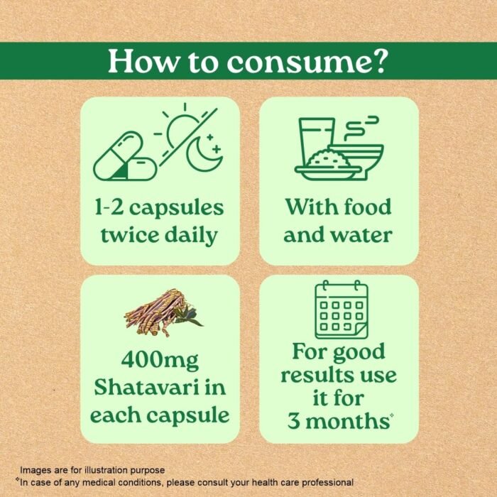 A TATA Product - Organic India Shatavari - 60 Veg Capsules, With Plant Based Estrogens, Helps Boosts Health and Vitality For Women Of All Ages & Restore Hormonal Balance, GMP & NPOP Certified Organic - Image 6