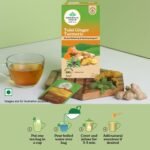 A TATA Product - Organic India Tulsi Ginger Turmeric - 25 Tea Bags, Boosts Immunity, Supports Healing & Recovery, Rich in Antioxidants, Made with Tulsi, Turmeric, Cinnamon, and Pepper - Image 6