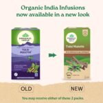 A TATA Product - Organic India Tulsi Mulethi - 25 Tea Bags, Rich in Antioxidants, Eases Cough & Cold Symptoms, Stress Relieving, Boosts Immunity, Caffeine-Free, Whole Herbs Certified Organic - Image 2