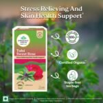 A TATA Product - Organic India Tulsi Sweet Rose - 25 Tea Bags, Stress Relieving, Supports Radiant Skin, Rich in Antioxidants, Made with Tulsi, Chamomile, and Rose Certified Organic - Image 3