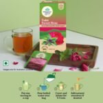 A TATA Product - Organic India Tulsi Sweet Rose - 25 Tea Bags, Stress Relieving, Supports Radiant Skin, Rich in Antioxidants, Made with Tulsi, Chamomile, and Rose Certified Organic - Image 5