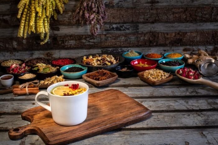 SAI HERBS Chamomile, Lavender & Tulsi Herbal Tea Powder - for better sleep - Relaxes mind & muscles - Luxury Tea - Pure & Natural (250 Grams) - Image 5