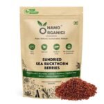 Namo Organics Himalayan Sea buckthorn Dry Berry 200gm – Natural, Sun-Dried, Rich in Omega 3,6,7 and 9, & Vitamin C, E | Dried Seabuckthorn Berries | No Added Sugar or Preservatives (200 Gm)