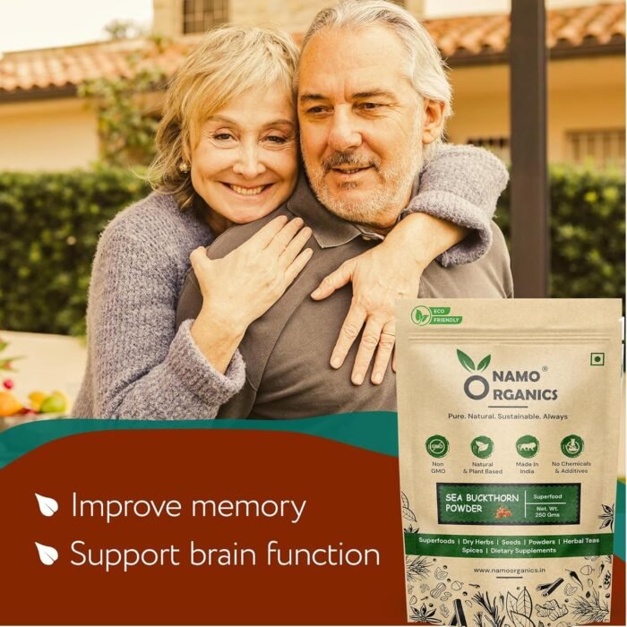 Namo Organics Himalayan Sea buckthorn Dry Berry 200gm – Natural, Sun-Dried, Rich in Omega 3,6,7 and 9, & Vitamin C, E | Dried Seabuckthorn Berries | No Added Sugar or Preservatives (200 Gm) - Image 5