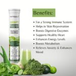 NUTRISROT Mighty Greens Multivitamin Effervescent Tablets|Super Greens Wholefood With Spinach, Kale, Ashwagandha, Vitamin C, B12, Iron, Zinc & Antioxidants|Mint & Green Apple Flavour (40 Tablets) - Image 6