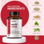 Nirvasa Maxx Josh Testosterone Supplement (500mg, 60 Tabs) | Boosts Testosterone, Muscle Strength & Energy | Enhances Performance, Stamina & Vitality | Ashwagandha, Gokshura & Safed Musli - Pack of 1 - Image 4