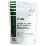 Nirvasa Pure Green Coffee Bean Powder for Weight Loss & Detox | Natural Fat Burner with Chlorogenic Acid | Boosts Metabolism, Energy & Fitness | Unroasted Arabica Extract Powder, 100g (Pack of 1)
