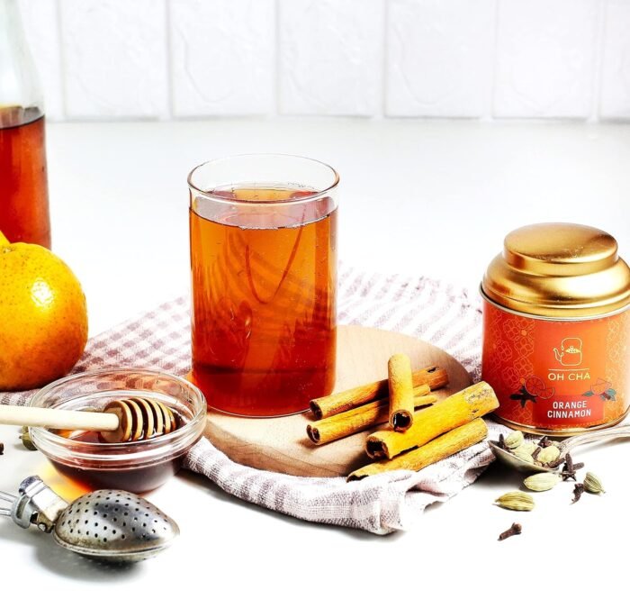 OH CHA - Cinnamon Tea with Orange Peels | Weight Loss Tea, 35gms | Blended with Natural Ingredients like Cinnamon, Ginger, Orange Peels and Clove | 100% Long Leaf Tea | Reduces Inflammation, Controls Blood Sugar, Improves Heart Health | Contains Natural Orange Peel powder for skin - Image 5