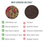OH CHA - Dandelion Root Tea with Nettle, Amla, Lemongrass, Ginger & Chicory | Herbal Tea, Caffeine Free | Improves Kidney Function | Liver Detox & Kidney Care | 35gms - Image 6
