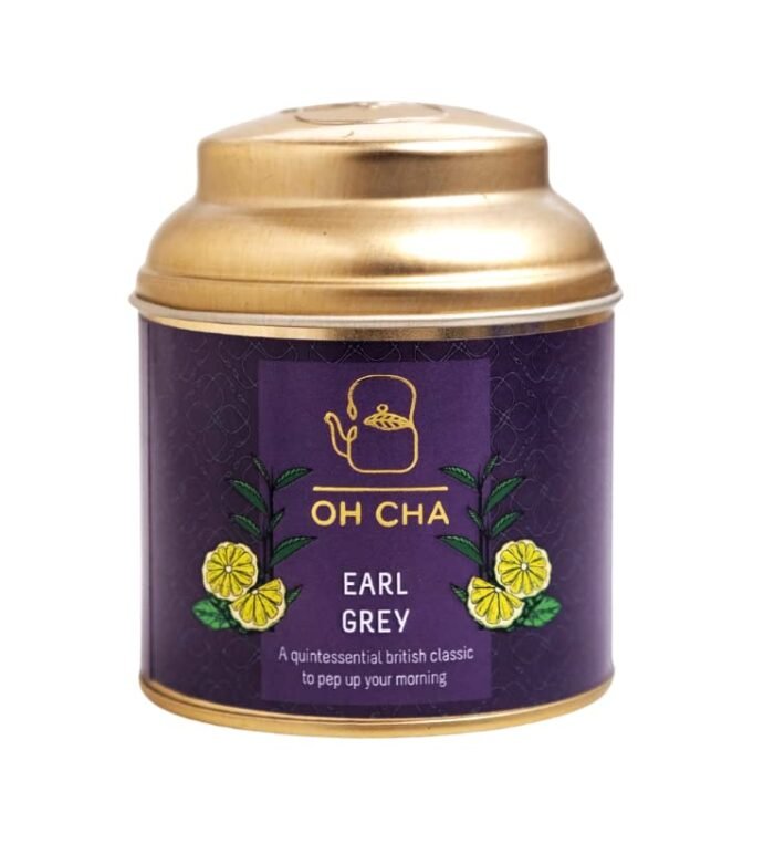 OH CHA - Earl Grey Tea | 35gms, Assam Tea Orthodox blended with 100% Natural Bergamot Extract & Blue Cornflower | Rich in Antioxidants, Supports Heart Health | Malty Black Tea, Fruity Muscatel Aroma - Image 8
