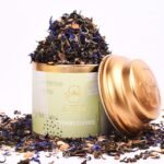 OH CHA - Evening Cleanse | Detox Green Tea with Brahmi, Shatavari, Cinnamon, Blue Cornflower, Hibiscus, Citric Rinds | Cleanse Worries Away | 100% Whole Green Tea Leaves | 35g Tin Caddy