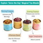 OH CHA - Green Tea, Afternoon Boost | with Dandellion, Fennel, Peppermint, Nettle leaf and Rose petals | Post Meal Digestive Tea | Beat the Afternoon Slump | 100% Whole Green tea leaves | 35g Tin - Image 8