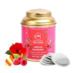 OH CHA - Hibiscus Tea Bags | 100% Natural Eco Friendly Round Tea Bags, 15pcs | Skin and Hair Natural Care Tea, Antioxidant, Rich in Vitamin C | Caffeine Free Herbal Tea for Fatty Liver | Liver Detox