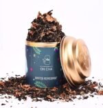 OH CHA - Peppermint Tea | Mint Green Tea with Cranberry, Moroccan Mint, Pure Peppermint stick | Boosts Digestion, Wellness Tea | 35gms Tin Caddy