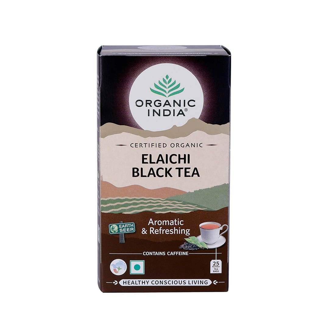 ORGANIC INDIA Organic Elaichi Black Tea - 25 Teabags 1 ORGANIC INDIA Organic Elaichi Black Tea - 25 Teabags - Image 1