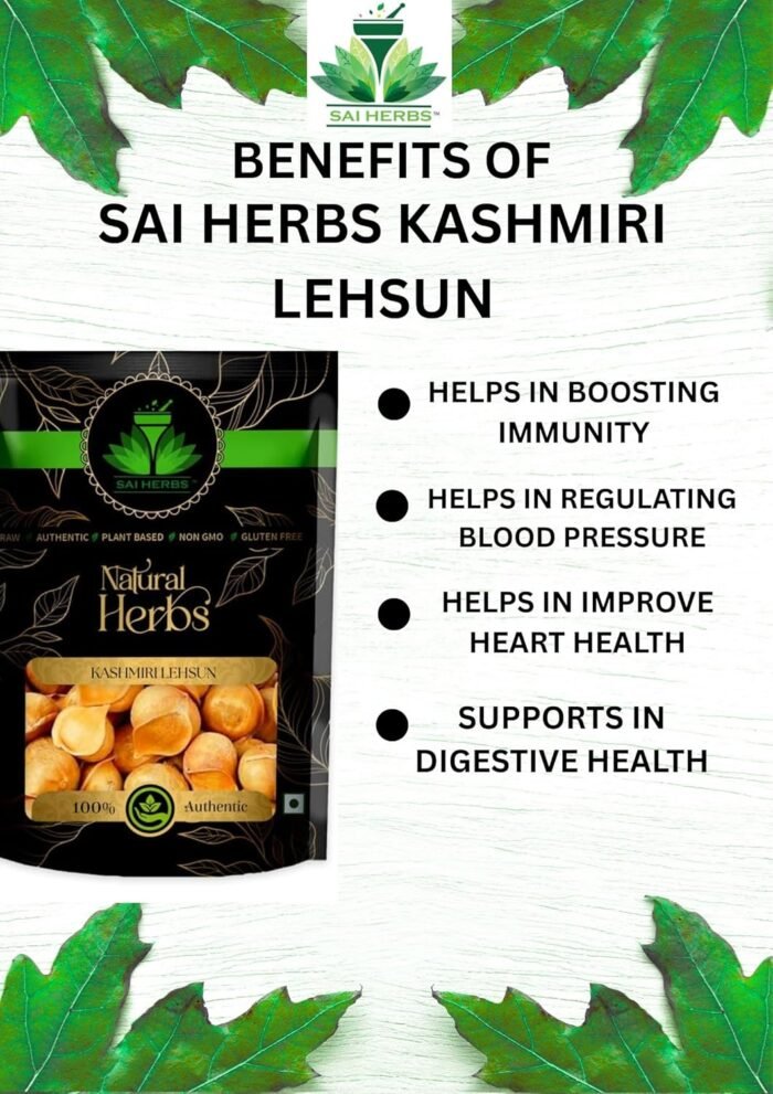SAI HERBS Kashmiri Lehsun - Snow Mountain Garlic Seed - Pahari Lehsun - Pure & Natural (250 Grams) - Image 3