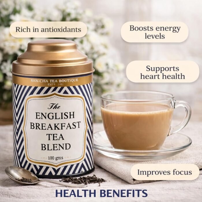 Sancha English Breakfast Tea | 100g Loose Leaf Assam Black Tea | Full-Bodied & Malty | Classic Morning Blend - Image 3