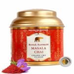 Sancha Tea Boutique, Royal Saffron Masala Chai, 30 Pyramid Tea Bags, Premium Kesar Blend with Himalayan Saffron & Indian Spices, Grand Cru Selection