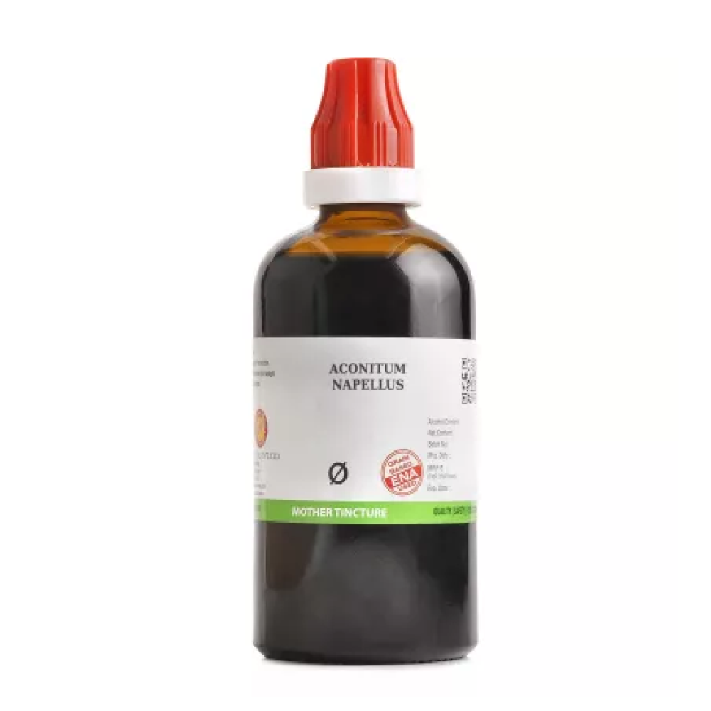 BJain Aconitum Napellus 1X (Q) (100ml) BJain Aconitum Napellus 1X (Q) Mother Tinctures (100ml) - Image 1