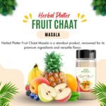 Herbal Platter Fruit Chat Masala 100gm Perfect for Flavoring Indian Snacks and Dishes 100% Natural and Fresh Chat Masala with No Artificial Colour and Flavour - Image 2